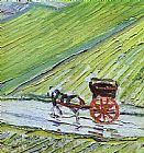 A Road in Auvers after the Rain detail by Vincent van Gogh